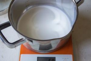 Ингредиенты для приготовления крема